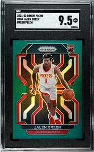 2021-22 Panini Prizm #306 Jalen Green Prizm SGC 9.5 - Green Prizm RC SGC 9.5 - Picture 1 of 2