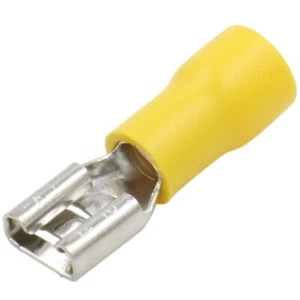 100pcs Vinyl Insulated Quick Disconnect Cable Terminals, FDD5.5-250,6.3 x 0.8mm, - Picture 1 of 3