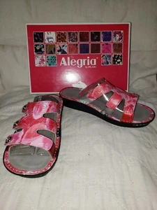 Alegria "Venice" Leather Sandals w/ Adjustable Straps & Strap Details - Picture 1 of 6