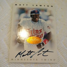 Matt Lawton 1996 Leaf Signature Series AUTOGRAPH Minnesota Twins