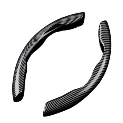 Carbon Fiber Look Car Steering Wheel Booster Non-Slip Cover Trim Accessories - Image 1 of 4