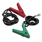 Electric Fence Live Earth Connection Leads  Heavy Duty  120cm w/ Crocodile Clip