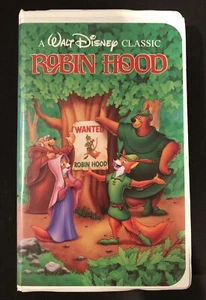 Walt Disney Classics Robin Hood (VHS, 1991) (original clam-shell case) - Picture 1 of 3
