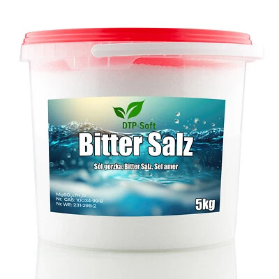 Bittersalz 5kg Tannendünger Blattdünger Koniferendünger Magnesium Eimer 5 kg - Bild 1 von 4