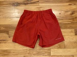 Columbia PFG Omni-Shade Red Nylon Lined Shorts Swim Trunks Men Small Fits 29 x 6 - Picture 1 of 11