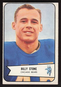 1954 BOWMAN BILLY STONE 106 VG FOOTBALL CHICAGO BEARS