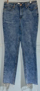 LC Lauren Conrad High Rise Skinny Ankle Jeans Damengröße 12 roher Saum 30 x 26 - Bild 1 von 7