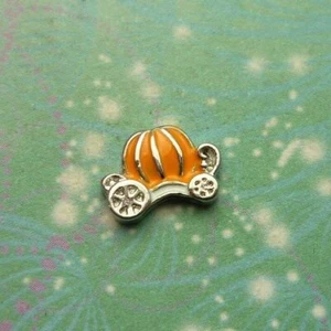 Cinderella style Carriage Pumpkin Charm for Personalised Keepsake Memory Lockets - Imagen 1 de 3