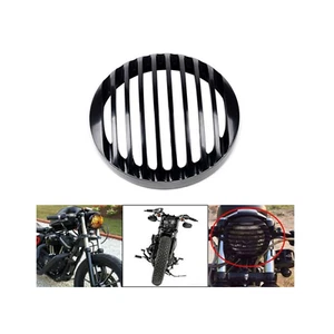 5.75" CNC Black Headlight Grill Cover for Harley FX XL883 XL1200 SPORTSTER DYNA - Imagen 1 de 4