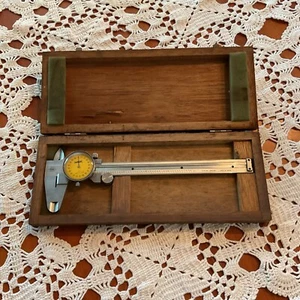 NSK Japan Micrometer Vernier Caliper 780-701, 6” with Original Wood Box - Picture 1 of 12