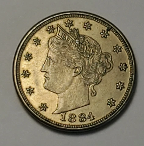 #1 "about uncirculated++" Nicer Low Mintage 1884 Liberty Head Nickel Cover