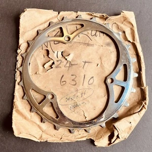 Vtg SCHWINN Pre-War PARAMOUNT 24t Track Chainring 1" Pitch Chainwheel Skip tooth - Picture 1 of 7