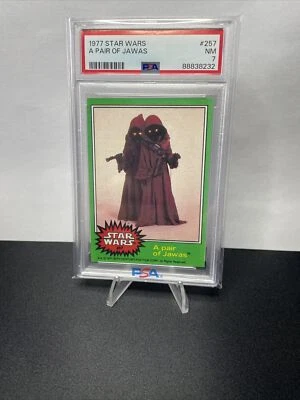 1977 Star Wars #257 A PAIR OF JAWAS PSA 7 NM - Image 1 of 2