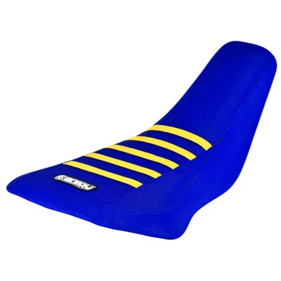 Cubierta de asiento Suzuki Quadsport 90 LTZ 90 Z90 2007-2021 azul/amarillo costillas #237 Foto 1 de 4