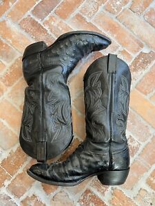 Vintage Ostrich Cowboy Boots