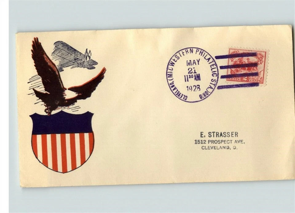 C31 Airmail PLANE, 1941 First Day of Issue, Ludwig cachet, Airmail Border, St. L - Image 1 of 1