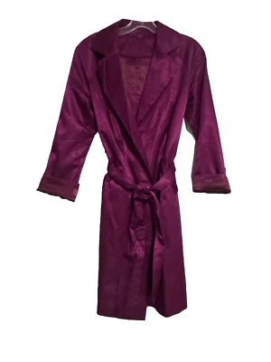 Boden фиолетовый атласный Тренч талии ремень карманы женщин размер 8 - Изображение 1 из 4