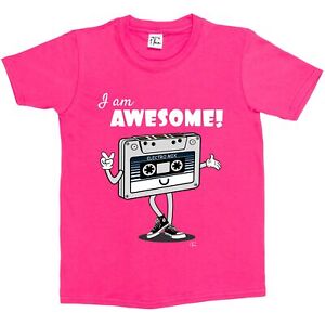 1Tee Kids Girls I'm Awesome, Cassette Tape T-Shirt