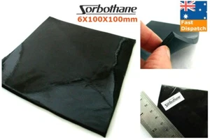 Sorbothane 6mm 30 Duro sheet vibration shock isolation pad 100*100mm Audio Hifi - Picture 1 of 6