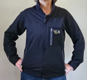 Chaqueta Mountain Hardwear Para Hombre S Negra Conducto Softshell Cremallera Completa Exterior - Imagen 1 de 4