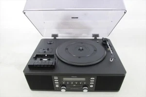 Grabadora de CD TEAC LP-R550USB-B con reproductor de casetes tocadiscos negro - Imagen 1 de 4