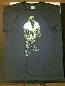 TBBT Big Bang Theory Comic Shop TV Prop - Black Alpha Shirt Vizion Tom Rasch Med - Picture 1 of 2