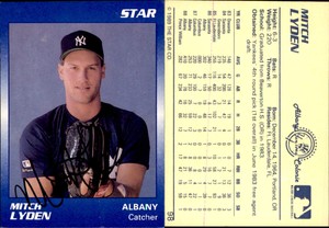 Mitch Lyden Signed 1990 Star #52 Card *Autograph Den* Auto