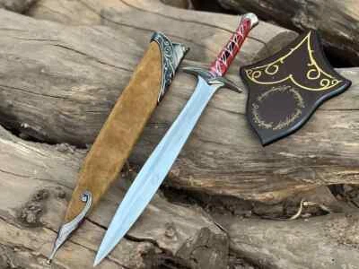 Espada corta hecha a mano personalizada de acero inoxidable réplica de película 1:1 espada cosplay Foto 1 de 4