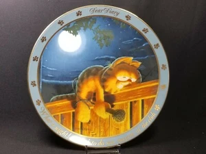 Vintage 1990 Jim Davis/Garfield Dear Diary Plate, #5 "What a Night" NIB w/COA - Picture 1 of 8