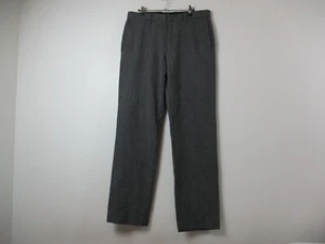 Banana Republic Pants Mens 34 Gray Slacks Slim Straight Dawson Wool 35x32 - Picture 1 of 12