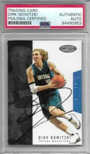 Dirk Nowitzki Autographed Auto 2003-04 NBA Hoops Dallas Mavericks Card - PSA/DNA - Picture 1 of 1