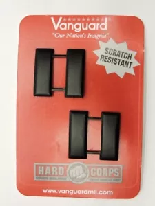 (Coppia) US Army Air Force Rank Subdued Black Metal Captain Pin On Dimensioni Regolabili - Foto 1 di 4