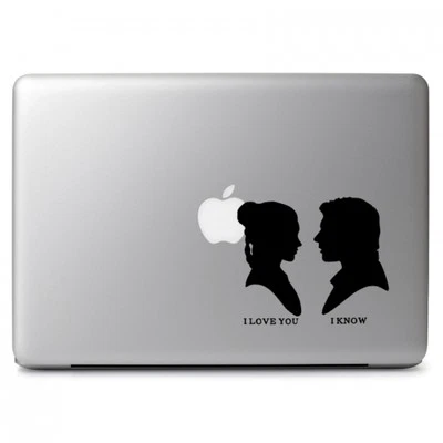 Star Wars Han Solo Leia love for Macbook Air/Pro Laptop Car Vinyl Decal Sticker - Image 1 of 4