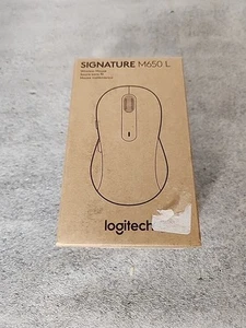 Logitech Signature M650 L Full Size Wireless Mouse for Large Size - Black / New - Picture 1 of 6