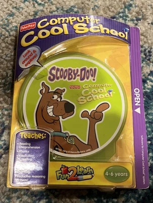 Fisher Price Computer Cool School SCOOBY DOO CD ROM 4 - 6 Years Reading Phonics - Image 1 of 2