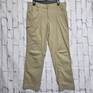 Eddie Bauer Hose Herren 34 x 30 Outdoor Wandern Reisen Nylon Spandex beige Taschen - Bild 1 von 16