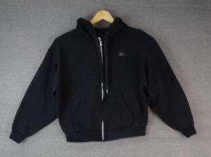 Alo Yoga Hoodie Women's Black Medium Fleece Full Zip Long Sleeve Logo Sweatshirt - Picture 1 of 6