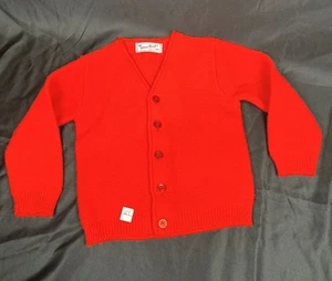 Blue Bird Girls 2T Red Cardigan Toddler Kid Sweater 100% Acrylic Unworn Vintage - Picture 1 of 6
