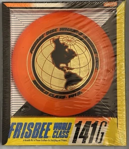 Vintage 1990 NOS WHAM-O World Class Champion Orange Frisbee Flying Disc 141G - Picture 1 of 9