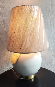 Ralph Lauren Keramik Tischlampe runde Form Creme  - Bild 1 von 6