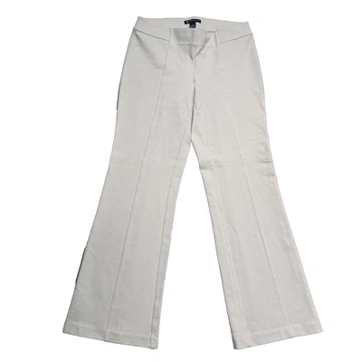 Inc Pull On Flare Pants 8/10 Beige Ponte Seamed Stretch Womens Measures 31 x 30 - Image 1 of 4