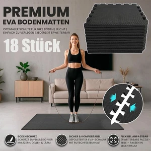Schutzmatte Bodenschutzmatte Set Sportmatte Puzzlematte Sportgeräte Fitnessmatte - Bild 1 von 13