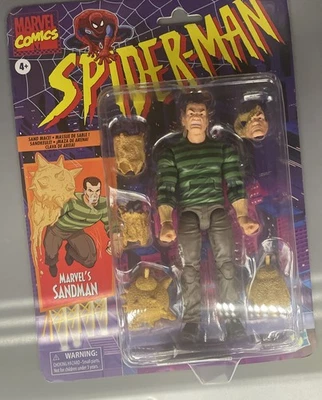 Boneco de ação retrô Hasbro Marvel Legends Spider-Man Sandman - Imagem 1 de 2