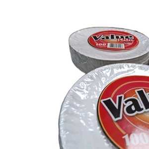 6 Zoll Pappteller unbeschichtet, Alltag Einweg Dessertteller 6" 0,1000ps Box  - Bild 1 von 2