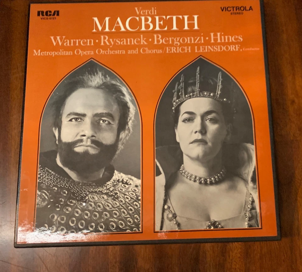 Verdi MACBETH Warren Rysanek Bergonzi Hines RCA  3 LP Box Set VINYL RECORDS - Image 1 of 1