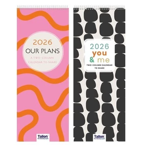 Calendario de pared colgante para compartir parejas de 2 personas con dos columnas 2026 mes para ver - Imagen 1 de 10