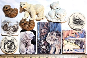 Arctic Wildlife Themed 10-Piece Instant Refrigerator Magnet Collection SeePhotos - Picture 1 of 5