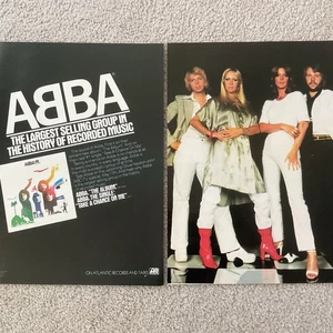 ABBA 1978 ATLANTIC RECORDS “THE ALBUM” ORIGINAL PRINT POSTER TYPE 2 PAGE AD - Picture 1 of 4