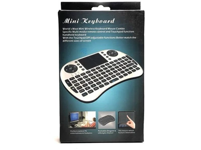 MINI TECLADO MOUSE COMBO SEM FIO RETROILUMINADO PCS TABLETS SMART TVS SMARTPHONES - Imagem 1 de 2