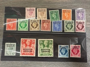MOROCCO AGENCIES (GB) GVI SG77-93, 1949 complete set, M MINT. Cat £85. - Picture 1 of 18